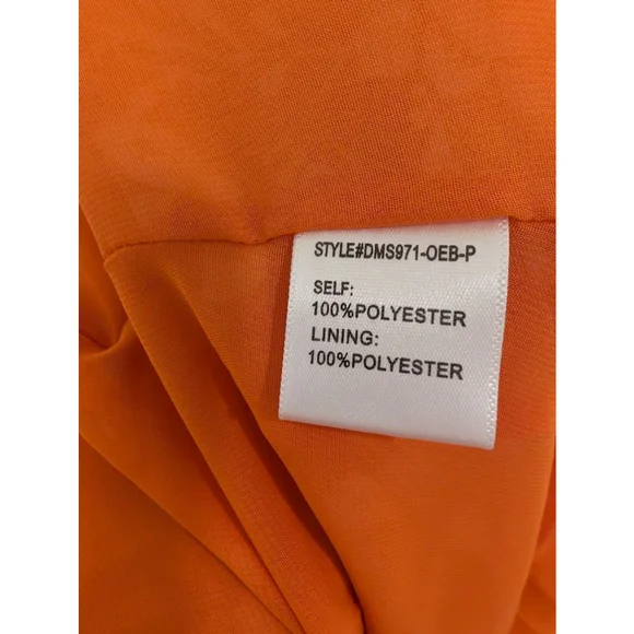 Anthropologie en elly Orange White Floral Ruffle Maxi Dress Plus size 1X Curvy - Picture 5 of 5